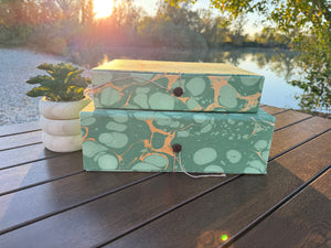 Handmade marble paper Box